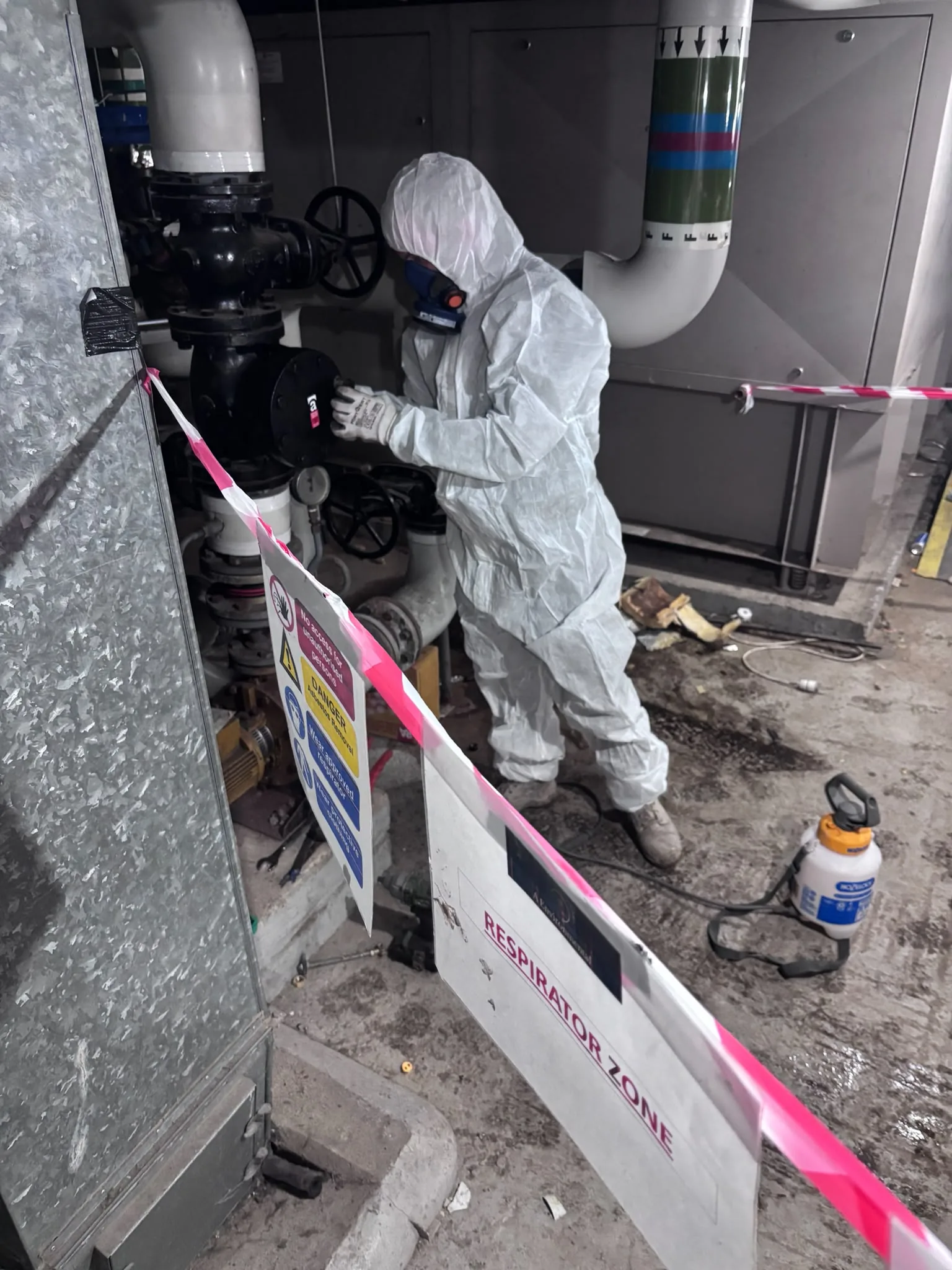 Asbestos artex removal from concrete soffit in Streatham Hill